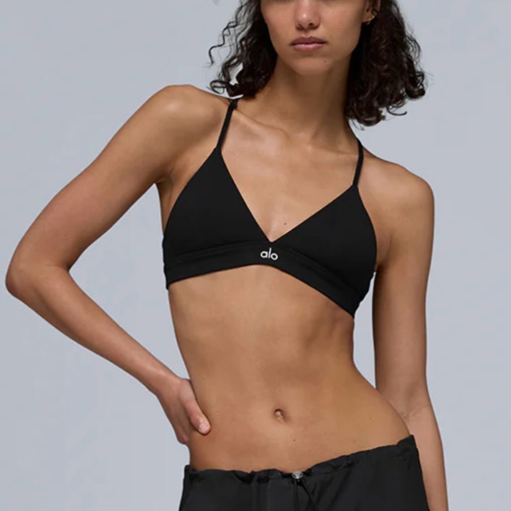 ALO Yoga Black Splendor Bra Medium NWOT